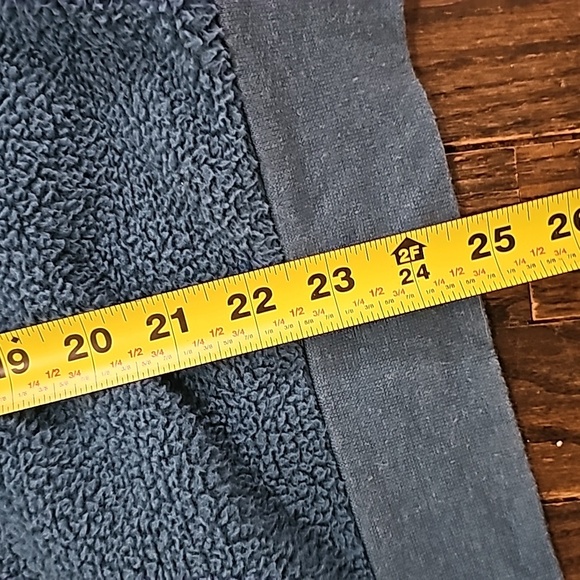 💥THE NORTH FACE blue green teal Pullover Women's Sz L sherpa soft - Picture 3 of 5